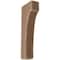Ekena Millwork 1 3/4"W x 4"D x 10"H Clarksville Wood Vintage Decor Bracket, Weathered Brown BKTWD02X04X10CVBR - alternate 1
